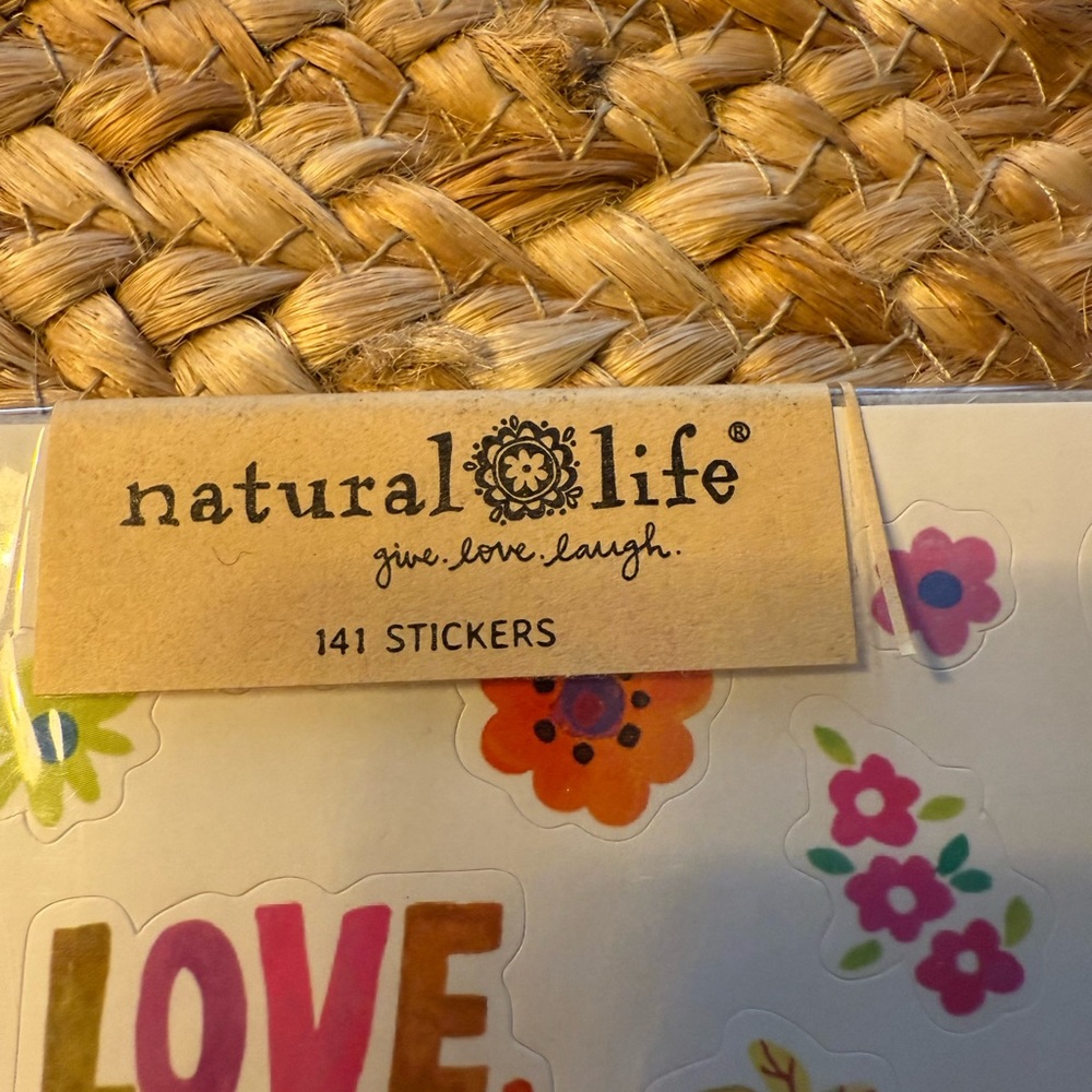 Natural Life Sticker Sheet with Colorful Designs - Picture 3 of 4